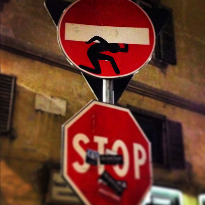 This Is How Do Not Enter Signs Look In Florence Bored Panda