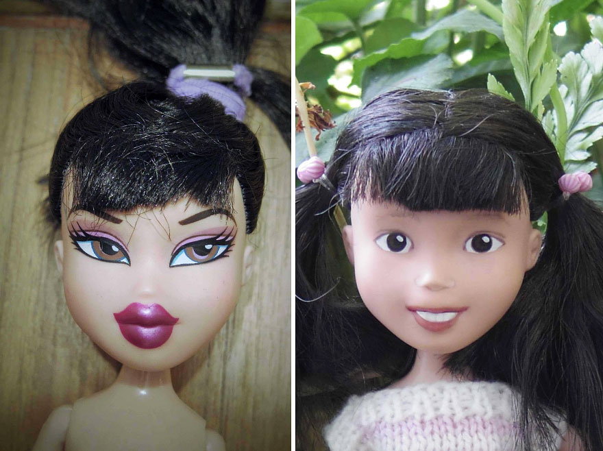 Australian Mom Turns Bratz Dolls Into Regular Girls By Removing Their Unrealistic Makeup