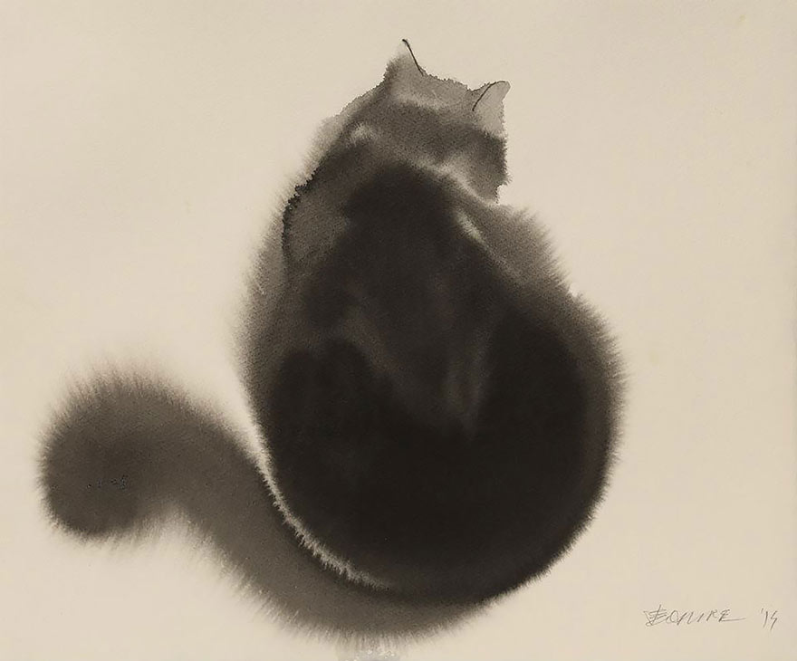watercolor-black-cats-ink-paitings-endre-penovac-9