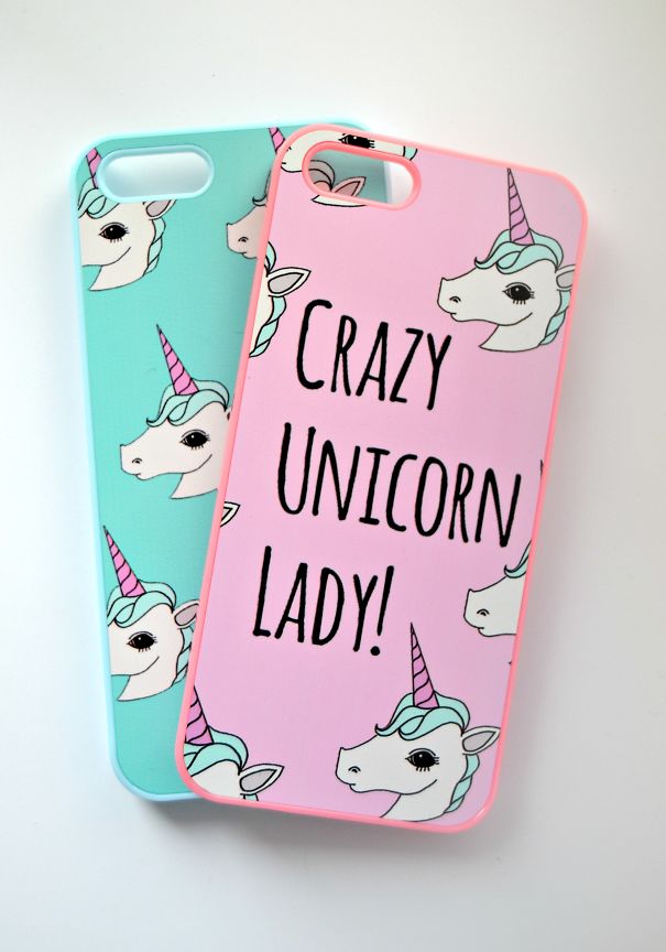 Crazy Unicorn Lady Iphone Case (www.lazylinepainterbelle.co.uk)