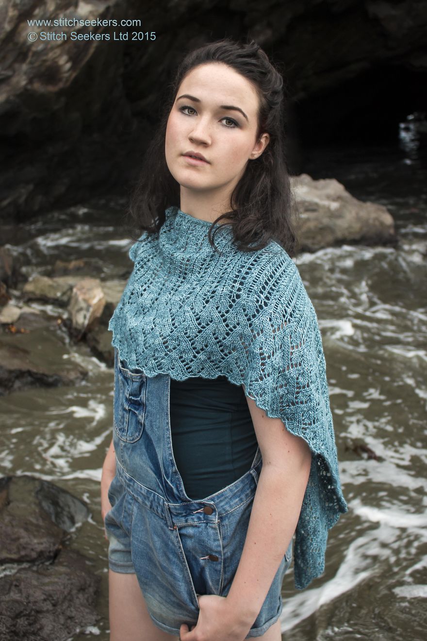 Hand Knitted Pieces With A Watery Theme