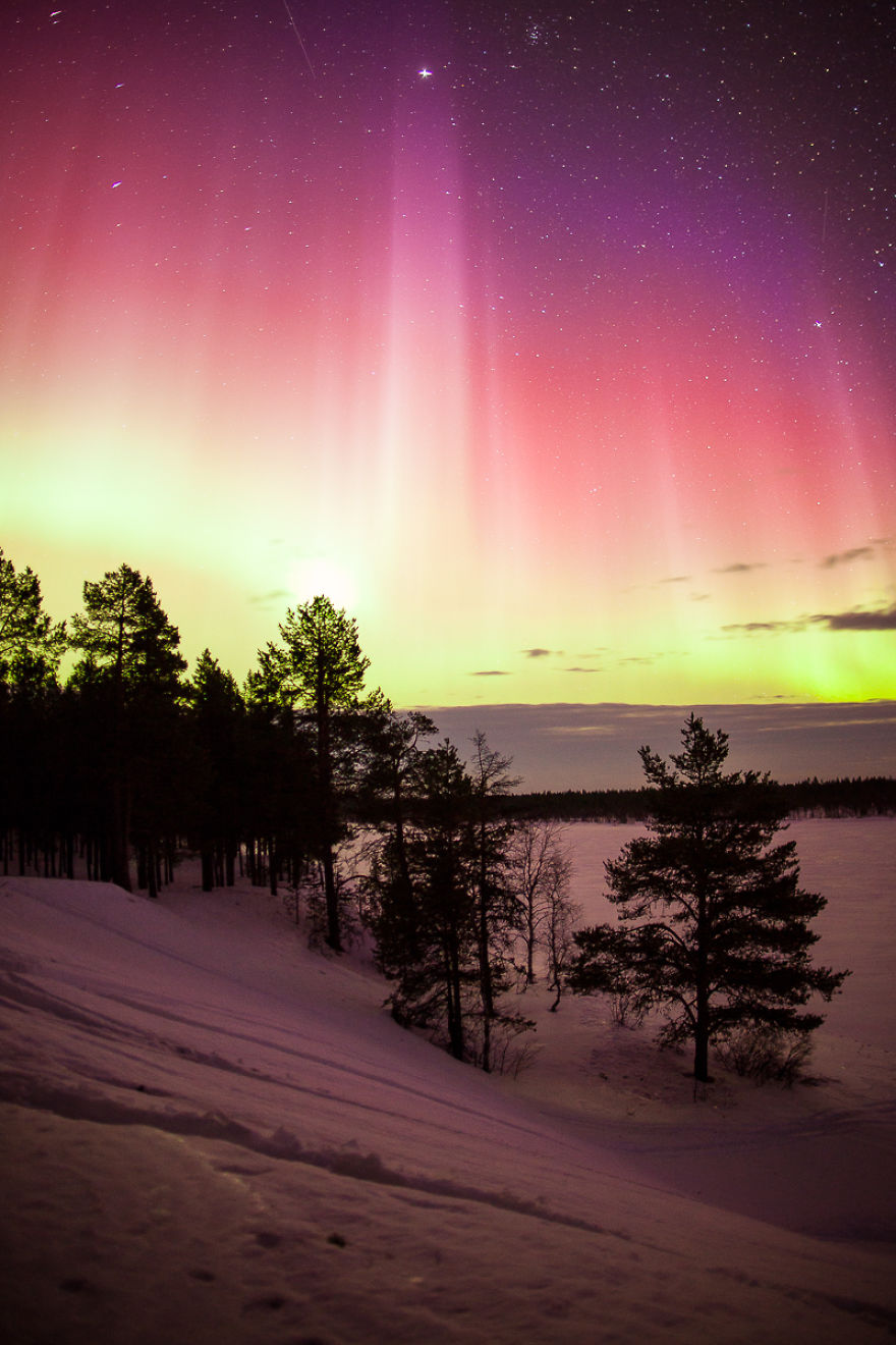 My Pictures Of St. Patrick's Northern Lights In Lapland