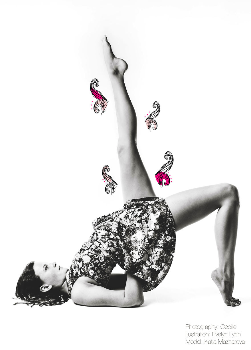 Photo Illustration Of A Yogi In A Spring Mood