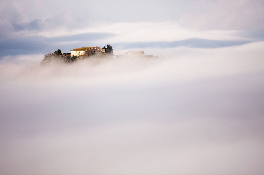 To Live In The Mists: Villages Of Poland And Italy Captured In The Mist