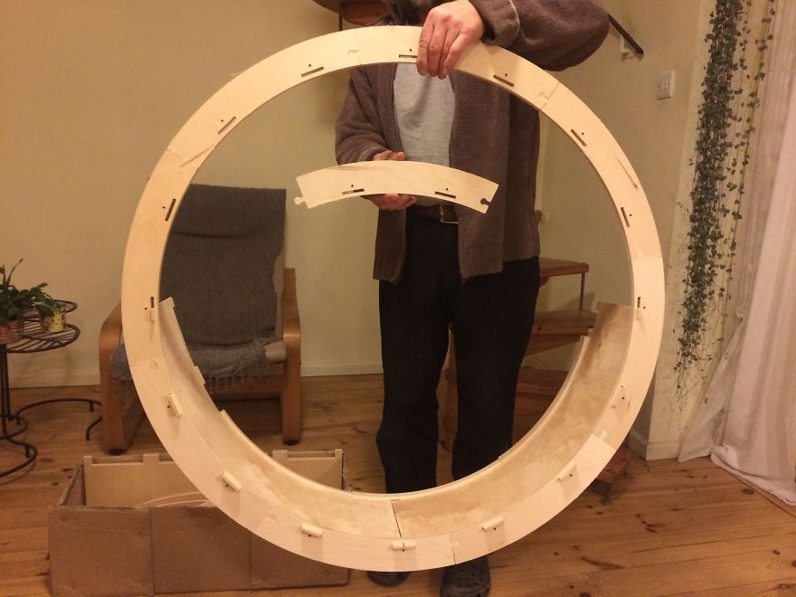 Kuna's Wheel: Our Hamster Wheel For Cats