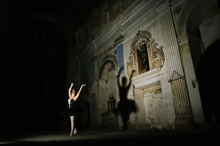 My Dance Project Inside An Old Church Inspired By A Black Swan
