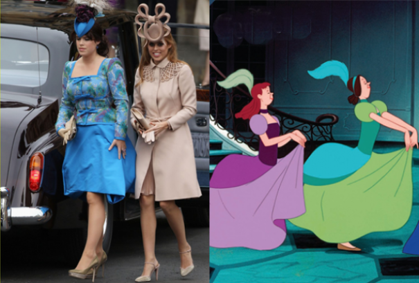 Princesses Beatrice & Eugenie Look Like Cinderella's Step-sisters