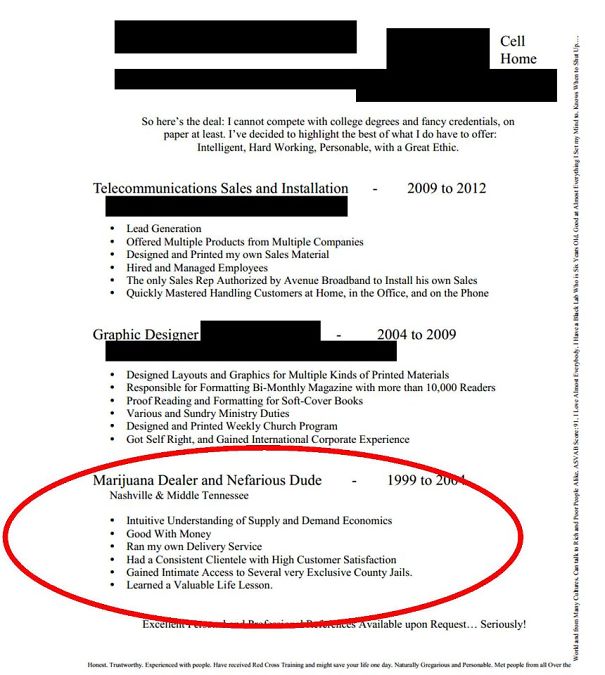 Resumes So Bad They're Almost Good... Almost