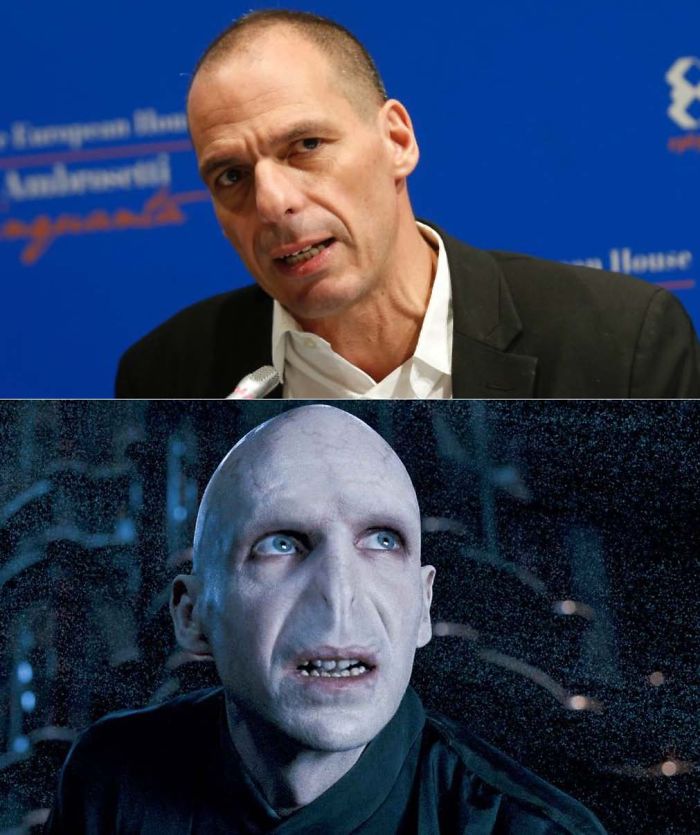 Yanis Varoufakis Looks Like Lord Voldemort