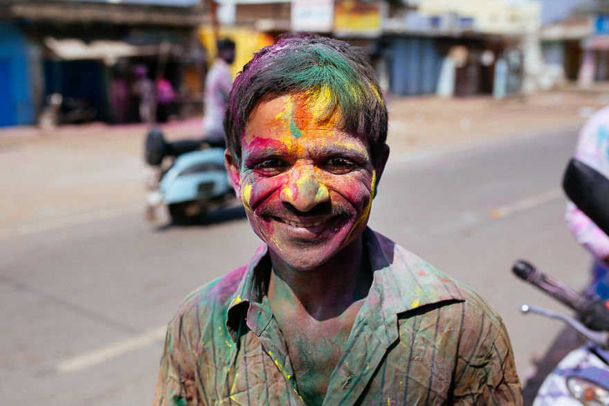 What It's Like To Celebrate Holi At The Craziest Place On Earth For It - Mathura, India