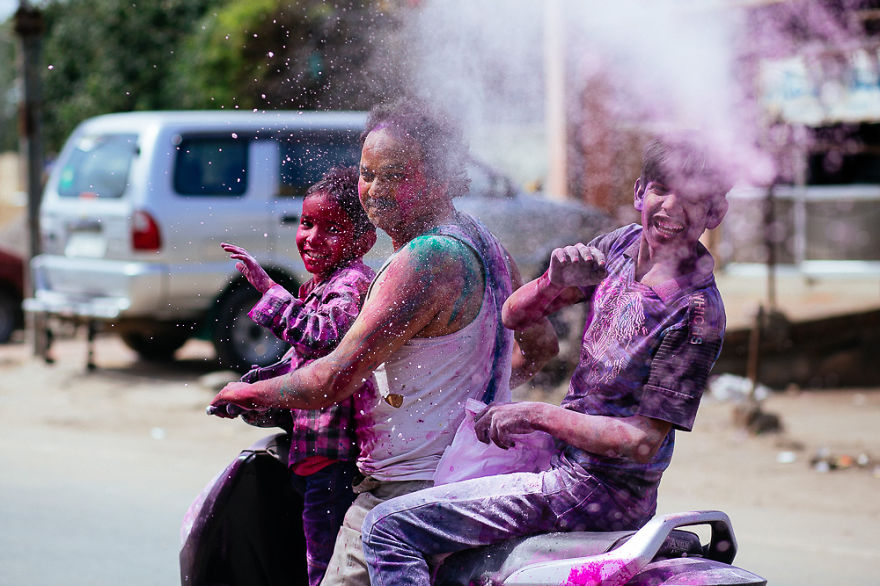What It's Like To Celebrate Holi At The Craziest Place On Earth For It - Mathura, India