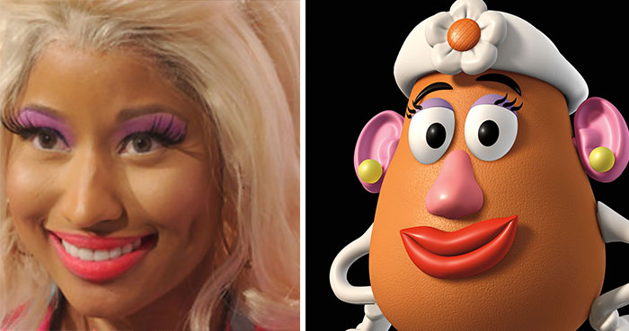 Nicky Minaj Looks Like Mrs Potato Head