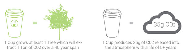 Biodegradable Coffee Cups Embedded With Seeds Grow Into Trees When Thrown Away