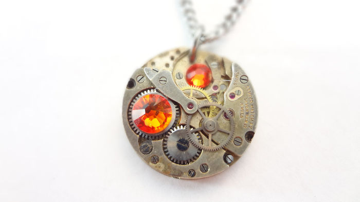 Clockwork Orange Necklace