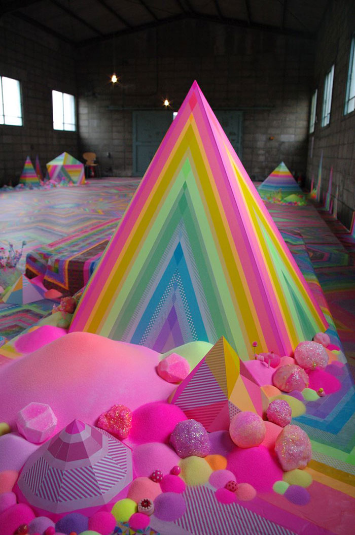Artist Uses Thousands Of Candies To Turn Rooms Into Sweet Wonderlands