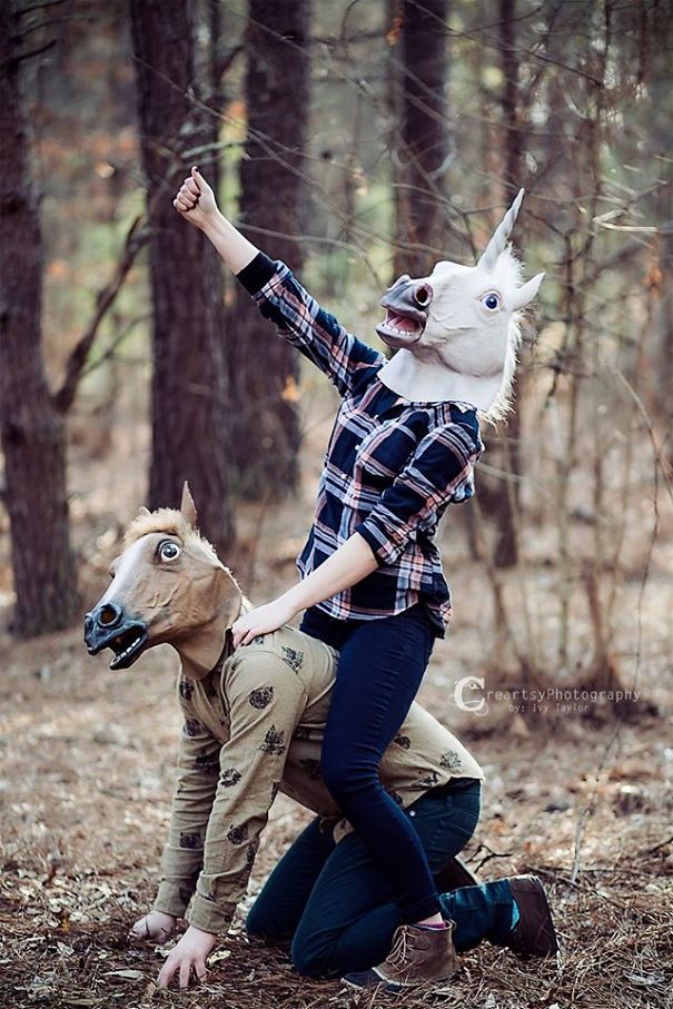 Dressed As Horses Engagement Announcement