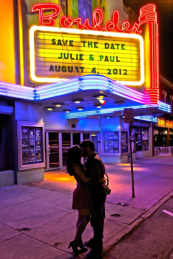 Movie Theater Engagement Announcement