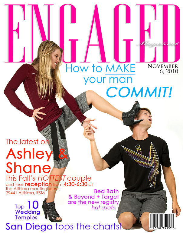 Magazine Cover Engagement Announcement