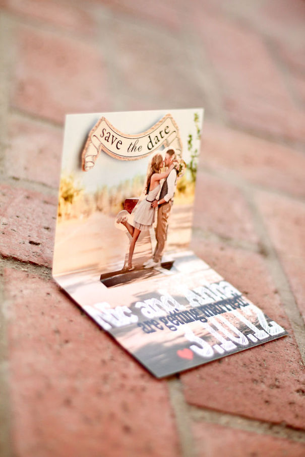 Pop Out Save The Date Card