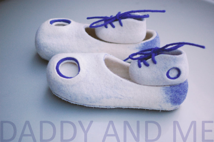 Daddy And Me! Cute Slippers Set