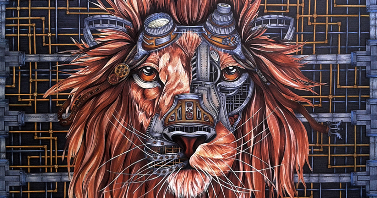 My Drawings And Paintings Of Lions | Bored Panda