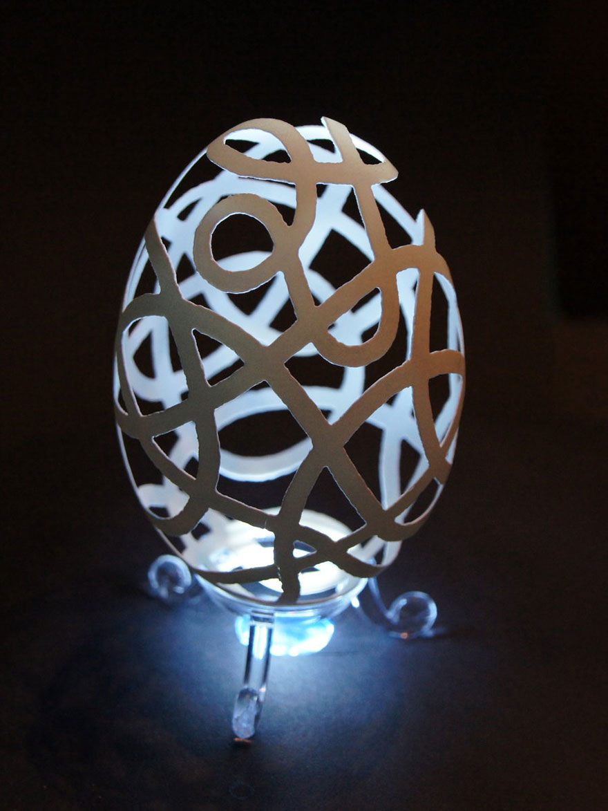 Goose Eggshell Sculpture