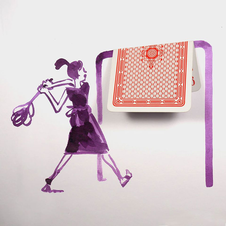 20 Creative Drawings Completed Using Everyday Objects By Christoph Niemann