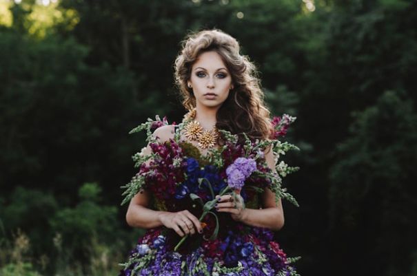 Floral Haute Couture: The Dress Made Of Flowers