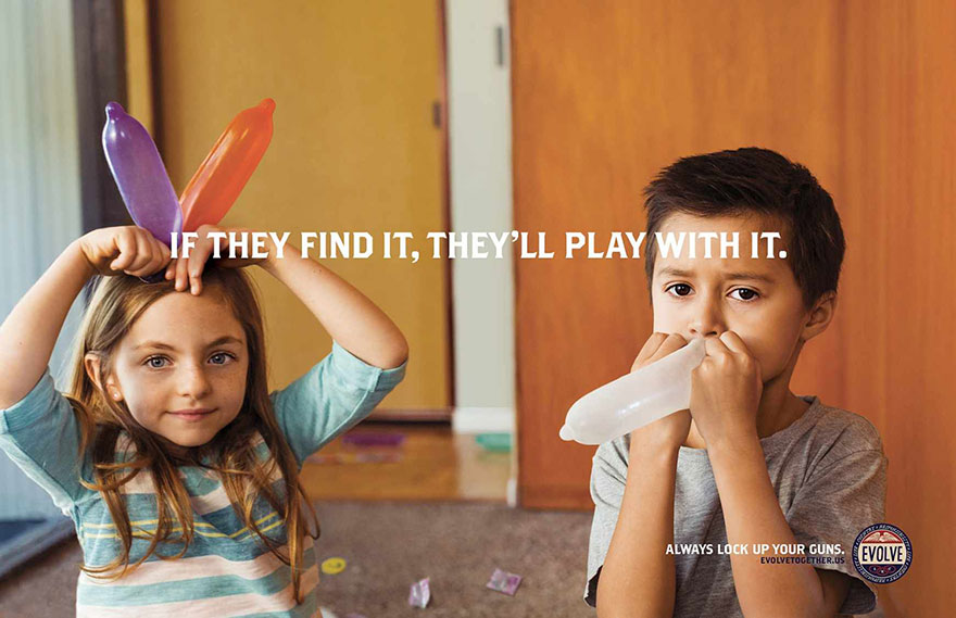 Lock Up Your Guns: Funny Ad Campaign Uses Dildos & Condoms To Promote Gun Safety