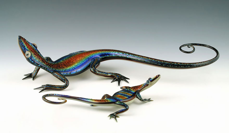 Hand-Blown Glass Creatures Come Alive In Elegant Sculptures By Scott Bisson