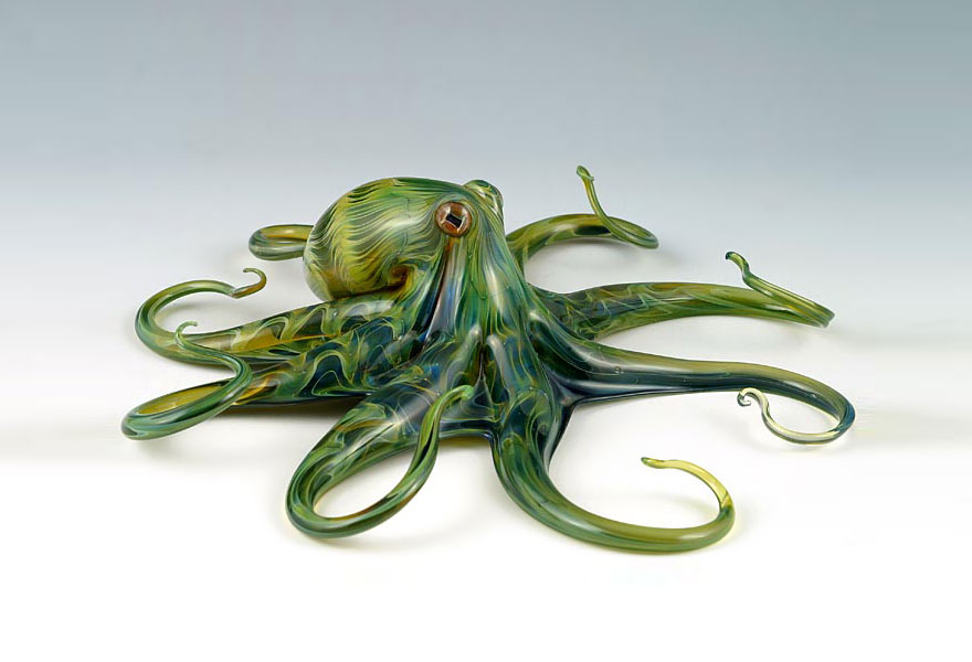 Hand-Blown Glass Creatures Come Alive In Elegant Sculptures By Scott Bisson