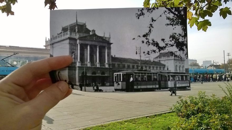 I Combined Historical Croatian Photos With The Places Where They Were Taken Of