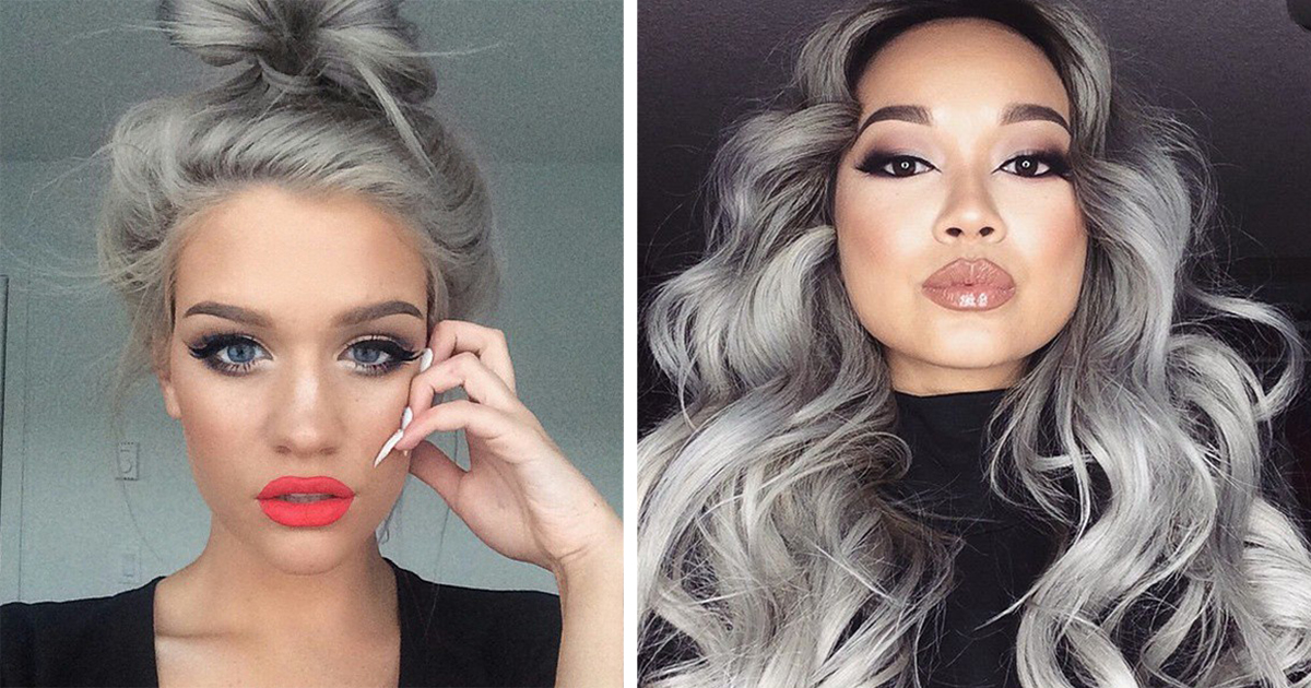 Granny' Hair Trend: Young Women Are Dyeing Their Hair Gray | Bored Panda