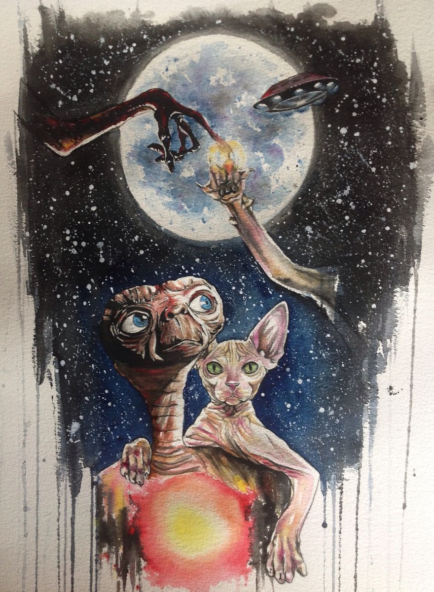 I Draw Sphynx Portraits For Everyone Who Ask