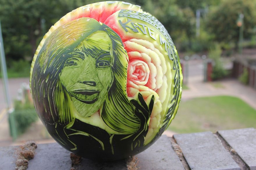 Watermelon Turned Into Photo