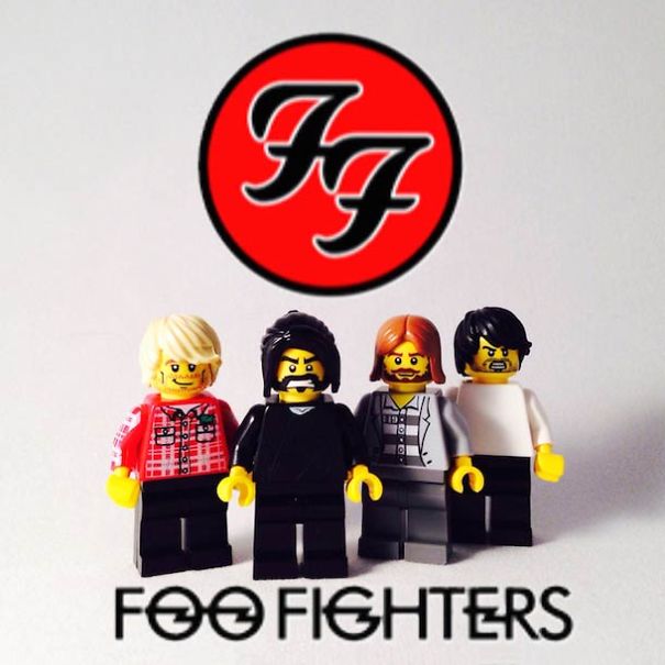 20 Famous Music Bands Recreated In Lego