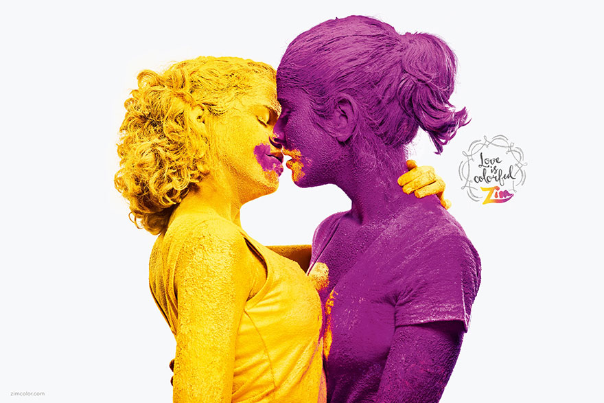 Love Is Colorful: Paint Ads Show That Love Comes In All Shapes And Colors