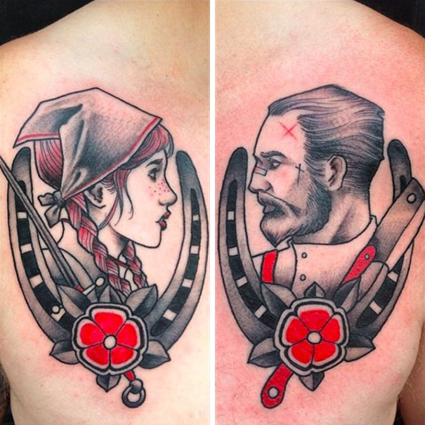 Matching Couple Tattoo