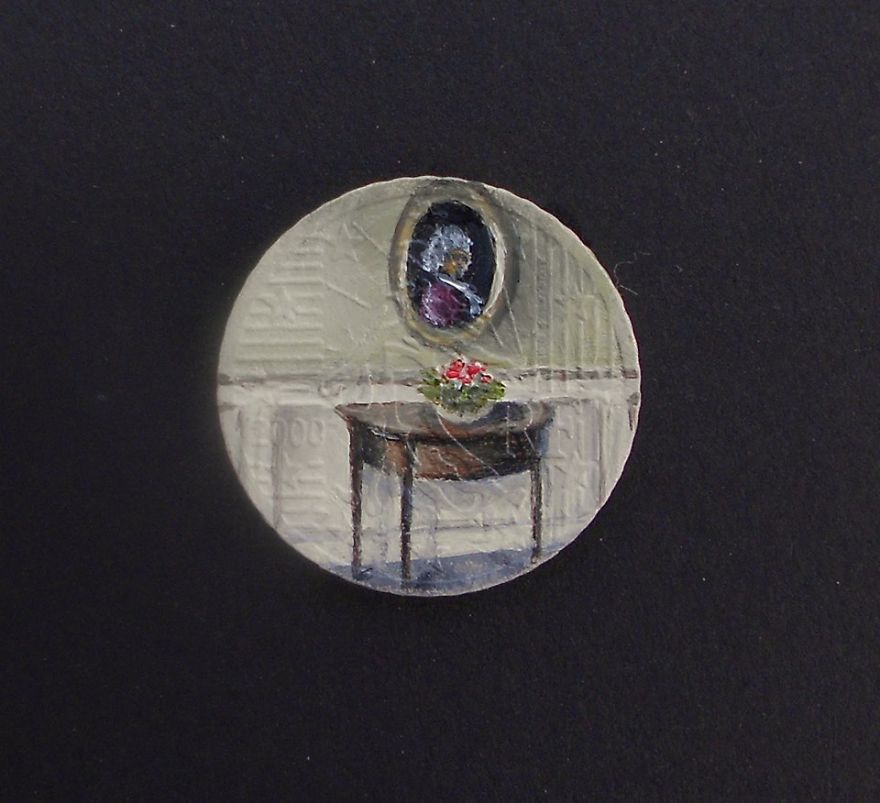 The Smallest Miniature Paintings By Nancy Bailleux From Belgium