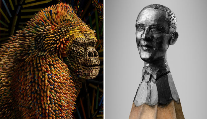 Share Your Most Creative Examples Of Pencil Sculptures