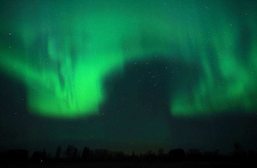 Northern Lights Or Aurora Borealis In Estonia