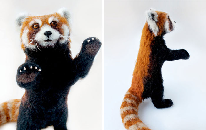 I Create Lifelike Needle-Felted Animal Sculptures | Bored Panda