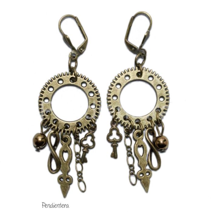Steampunk Earrings By Pendientera.com