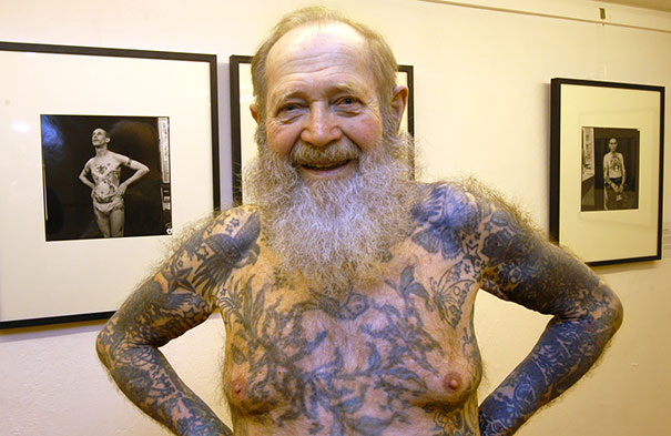 Tattooed Elderly People