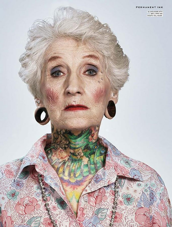 Tattooed Elderly People