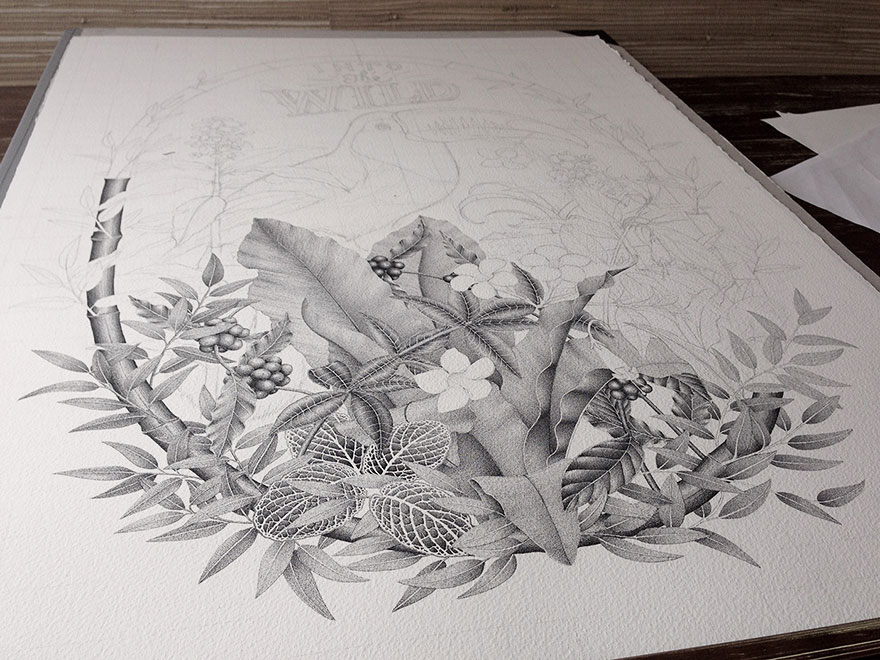 Into The Wild: This Piece Made Of Thousands Of Dots Took Me 380 Hours