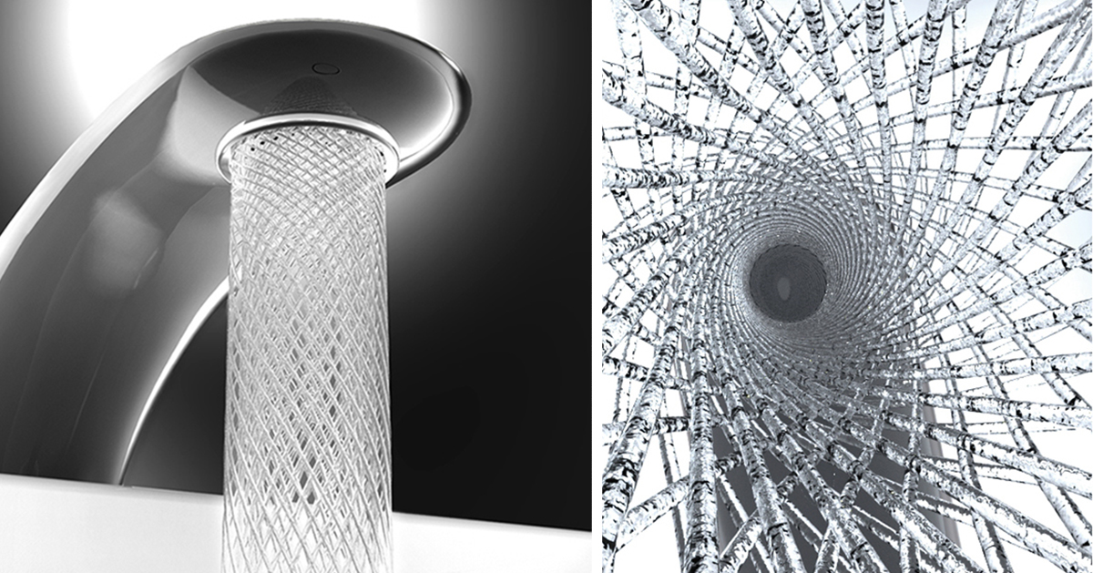 Student S Faucet Design Saves Water By Swirling It Into Beautiful