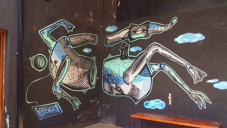 Floekunos Covers Streets In Endangered Animals' Murals