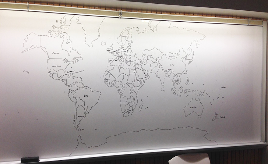 11-Year-Old Boy With Autism Draws Detailed World Map Entirely From Memory