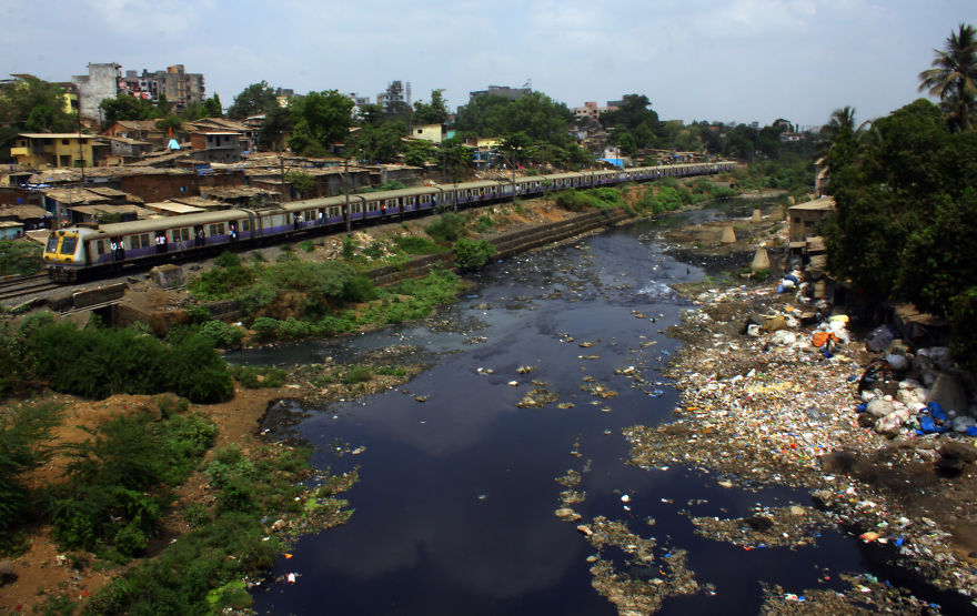 A River In The Suburbs Of Mumbai.